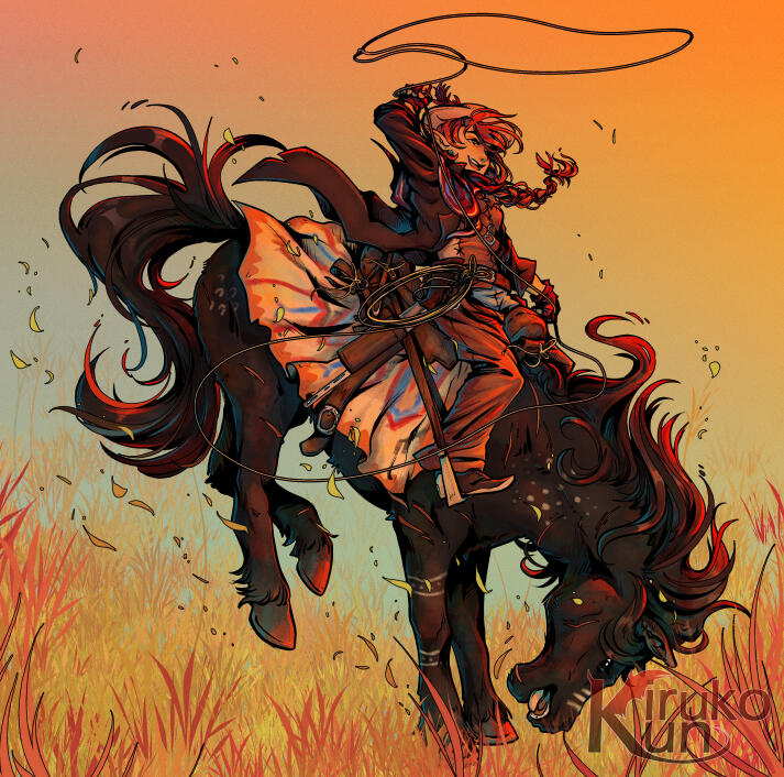 Wood Elf cowgirl commission Wood Elf cowgirl commission