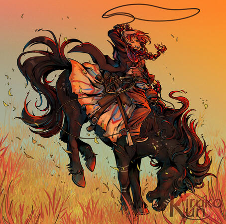 Wood Elf cowgirl commission Wood Elf cowgirl commission